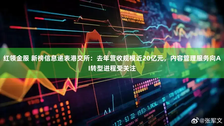 红领金服 新榜信息递表港交所：去年营收规模近20亿元，内容管理服务向AI转型进程受关注